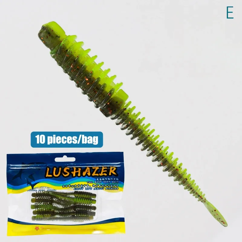 10pcs TPE Soft Lure Wobblers jerk bait 75mm 1.8/2.6g Swimbait Light Fishing