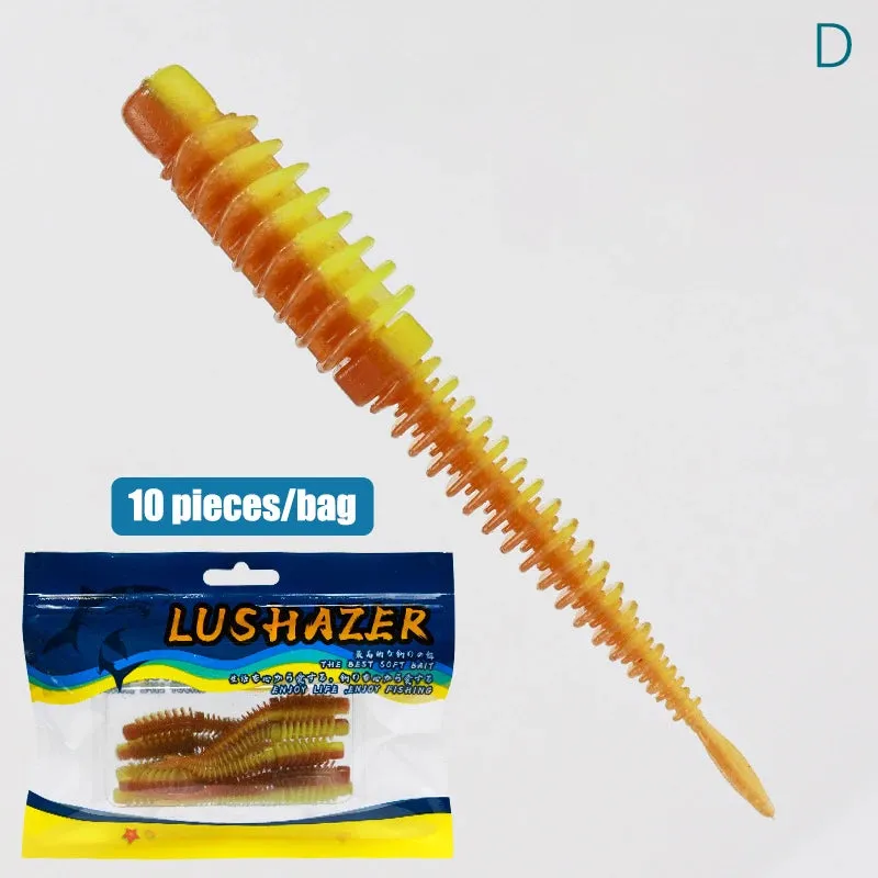 10pcs TPE Soft Lure Wobblers jerk bait 75mm 1.8/2.6g Swimbait Light Fishing