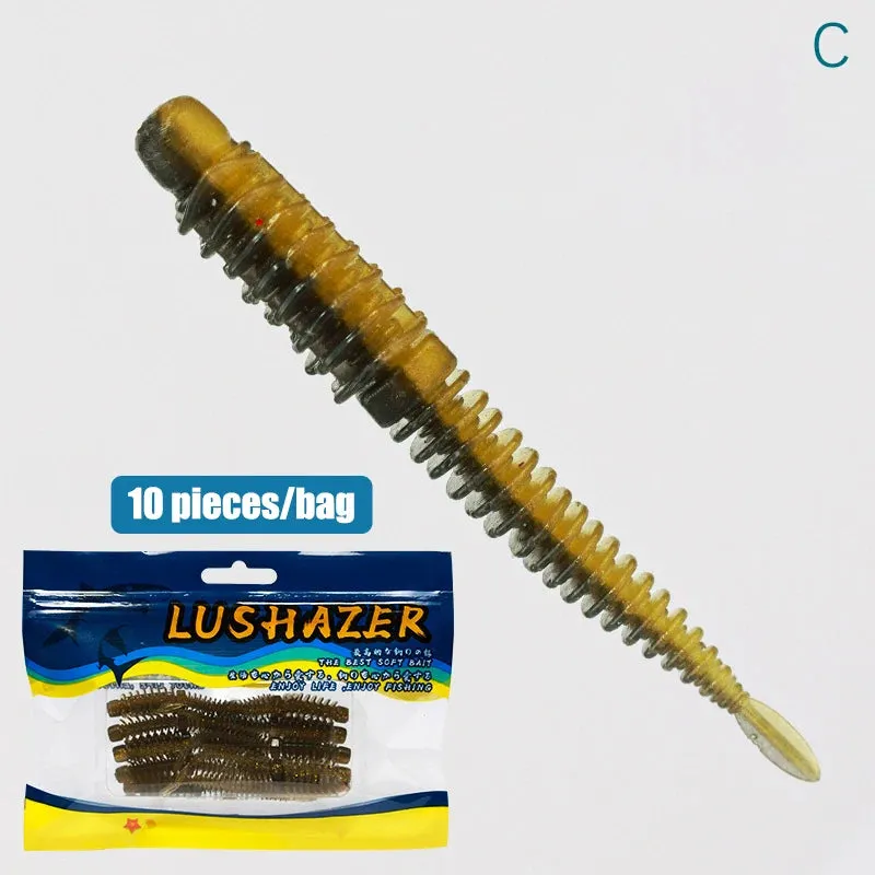 10pcs TPE Soft Lure Wobblers jerk bait 75mm 1.8/2.6g Swimbait Light Fishing