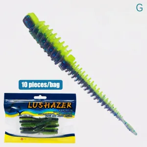 10pcs TPE Soft Lure Wobblers jerk bait 75mm 1.8/2.6g Swimbait Light Fishing