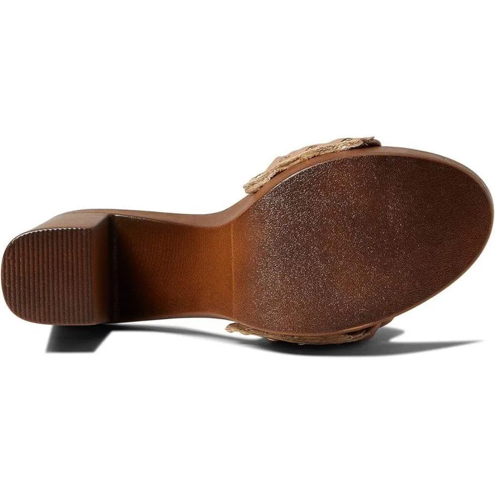 Amazed Nude Woven Heeled Sandals
