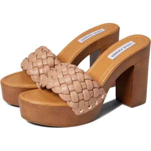 Amazed Nude Woven Heeled Sandals