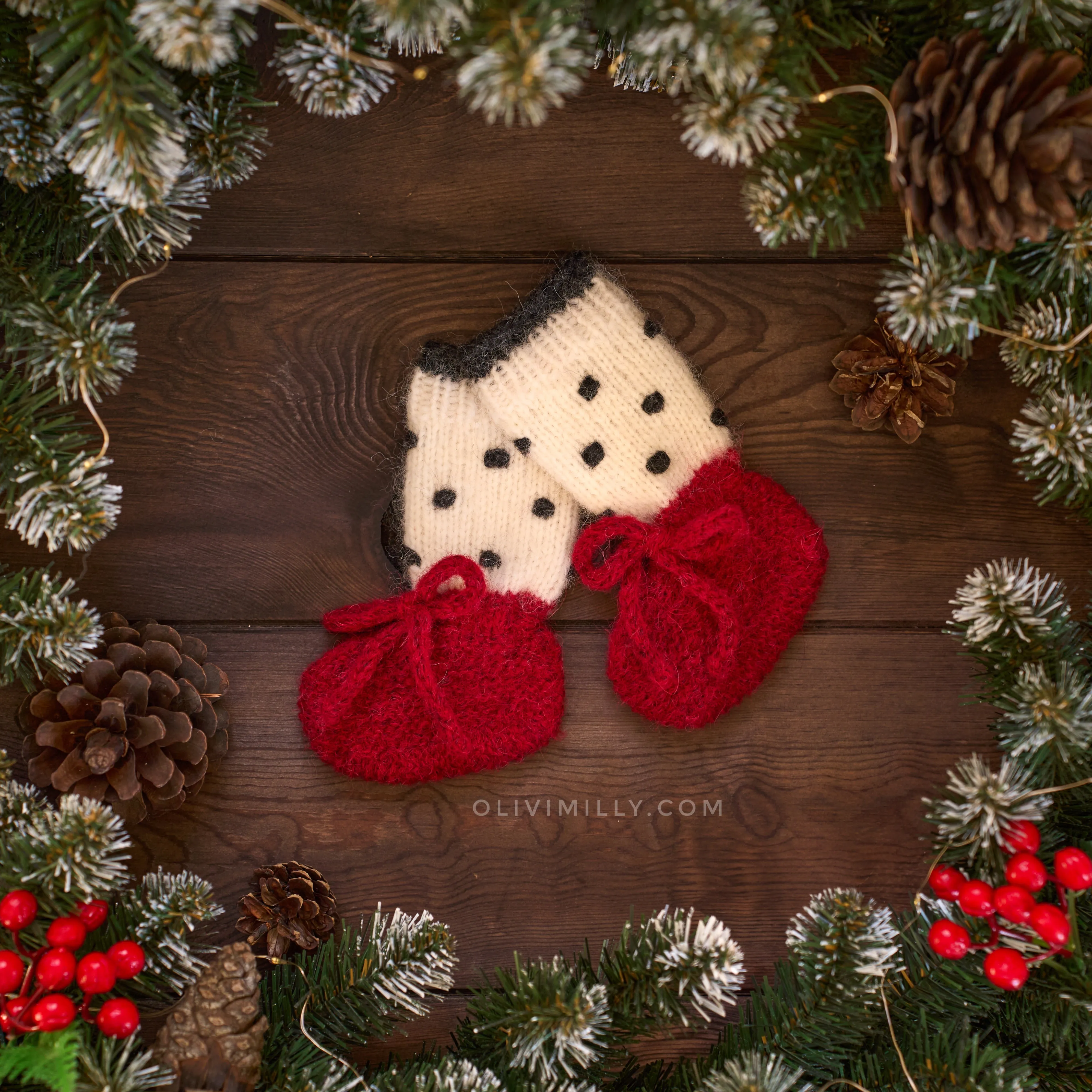 Amelia booties | Red