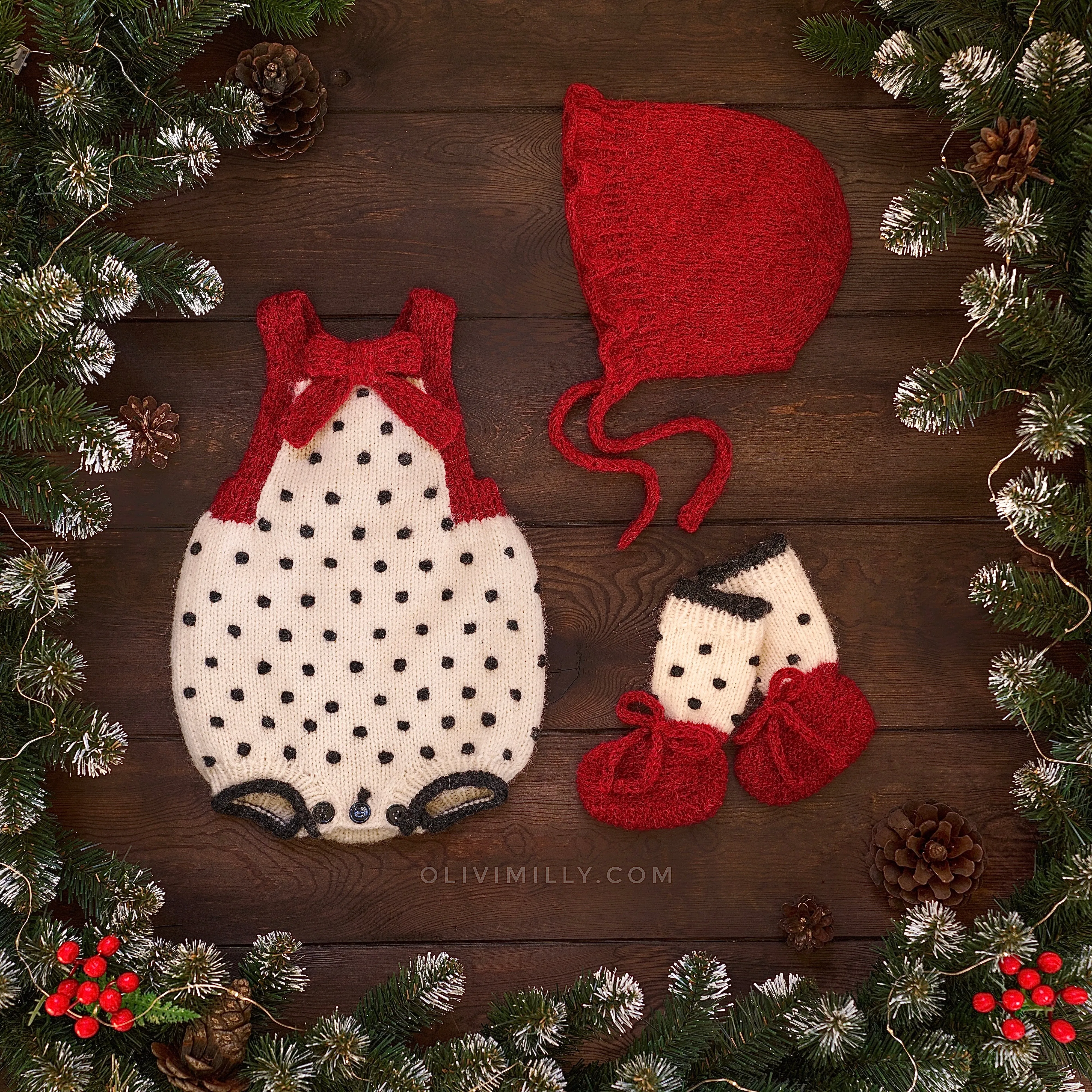 Amelia booties | Red