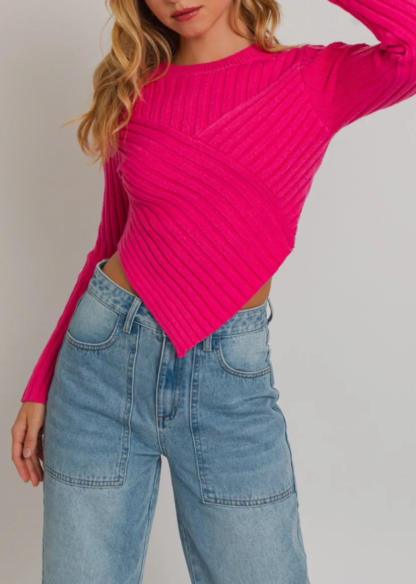 Asymmetrical Hem Sweater