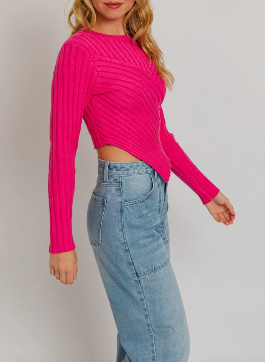 Asymmetrical Hem Sweater