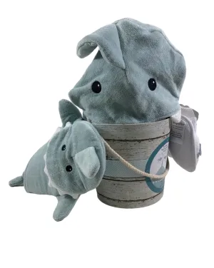 Baby Aspen Let the Fin Begin Shark 4-Piece Bath Gift Set