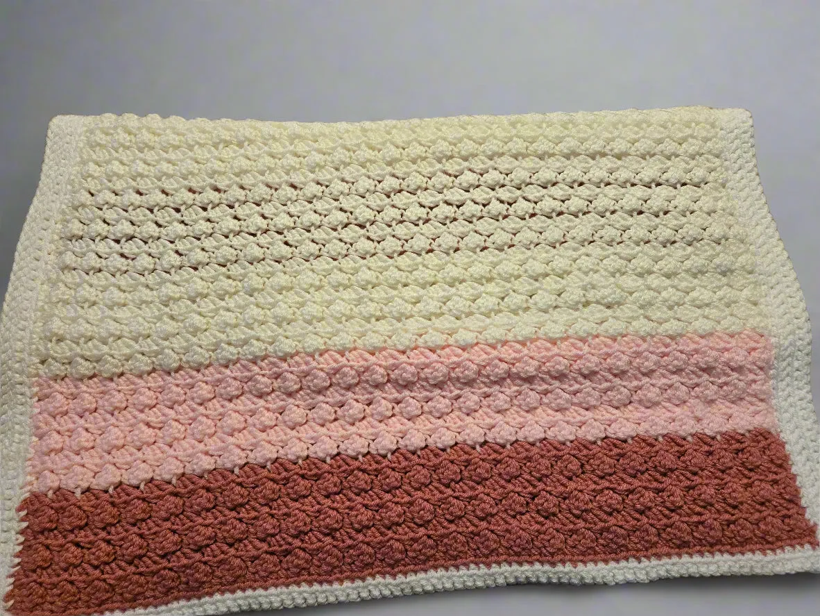 Baby blanket handmade/crib blanket multi-colored