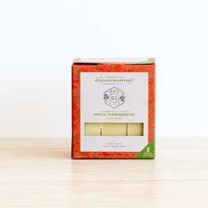 Bar Soap, Avocado Grapefruit, 3-pack