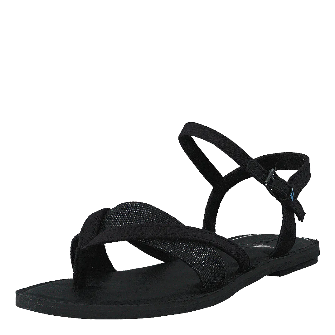 Blk Cvs/foil Woven Wm Lexie Sa Black