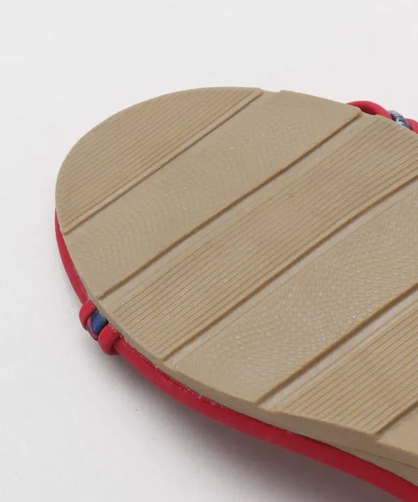 Bohemian Wedge Sandals - RED