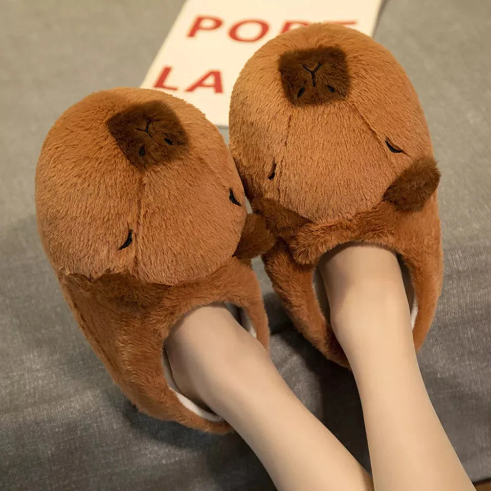 Capybara Cotton Slippers