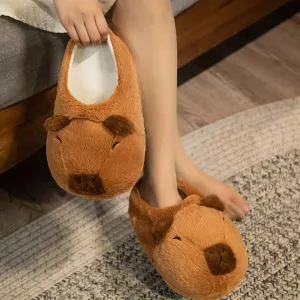 Capybara Cotton Slippers