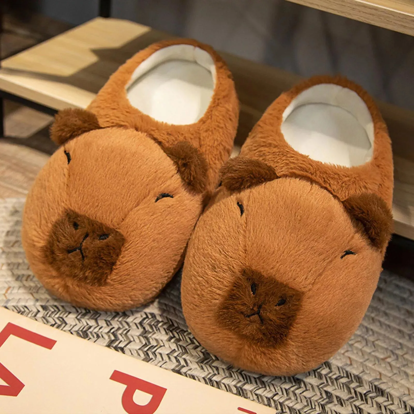 Capybara Cotton Slippers