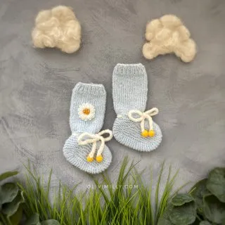 Chamomiles Booties | Blue