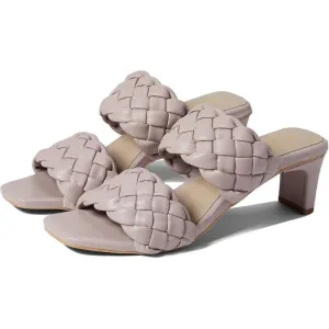 Connie Lilac Woven Leather Heeled Sandals