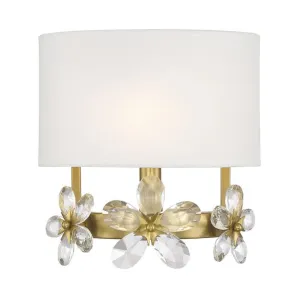 DAHLIA 1-LIGHT WALL SCONCE, WARM BRASS