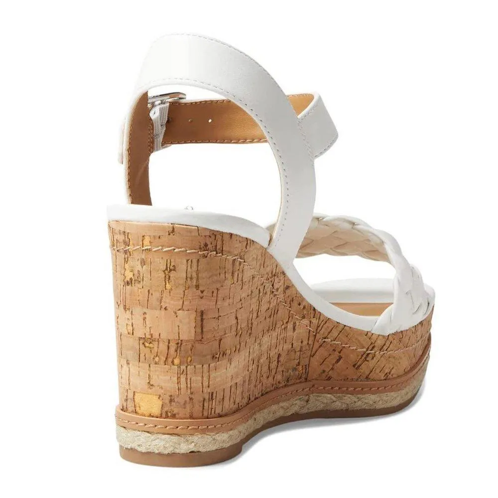 Darling White Wedge Sandals