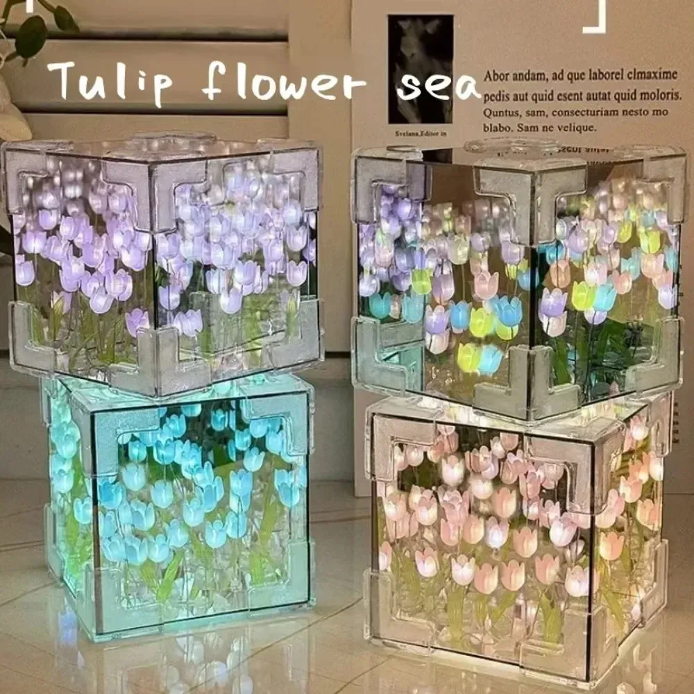 DIY Tulip Night Light LED Decorative Lamp