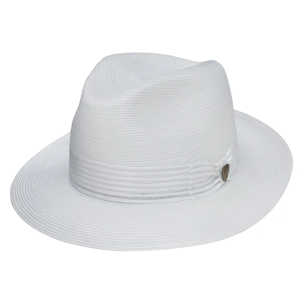 Dobbs Harrod White Florentine Milan Straw Hat
