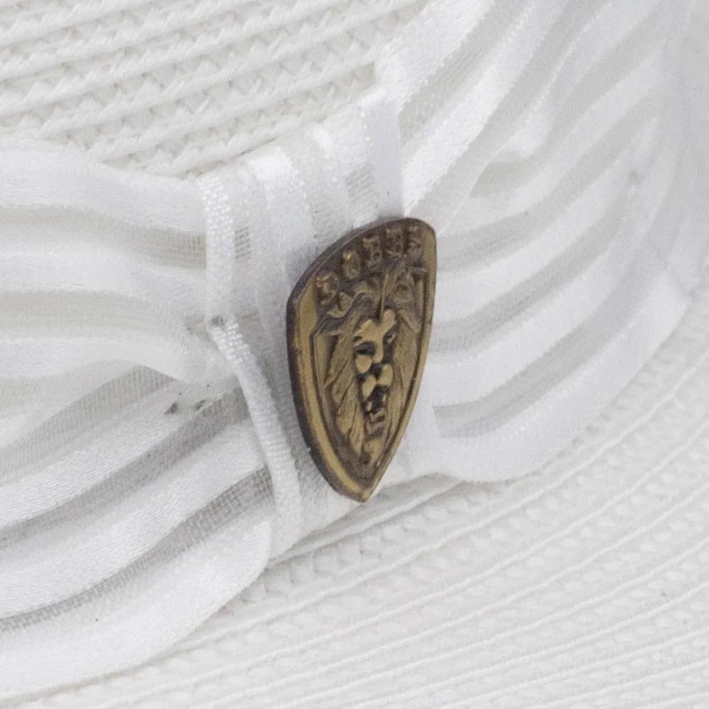 Dobbs Harrod White Florentine Milan Straw Hat