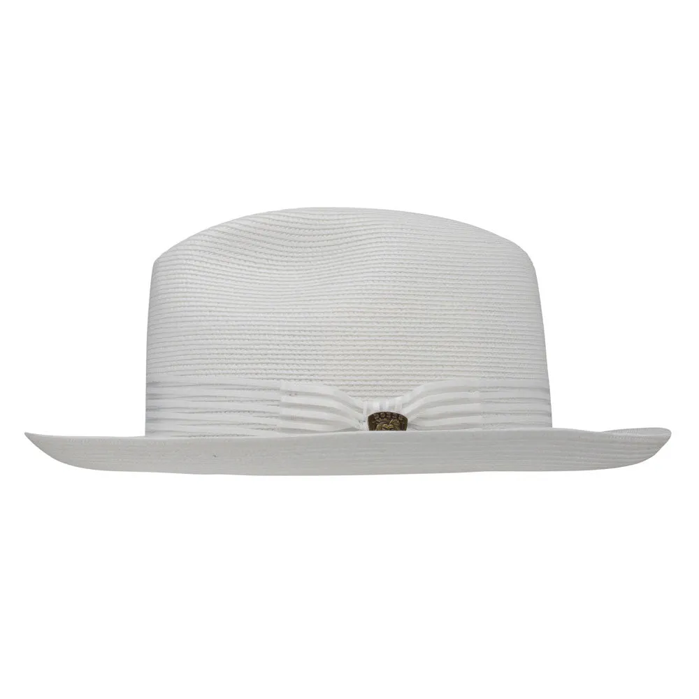 Dobbs Harrod White Florentine Milan Straw Hat