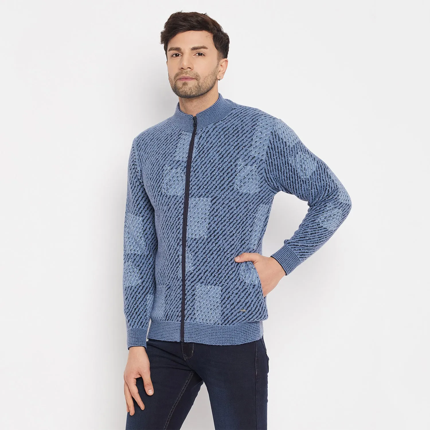 Duke Stardust Men Full Sleeve Zipper Cardigan (SDS2152)