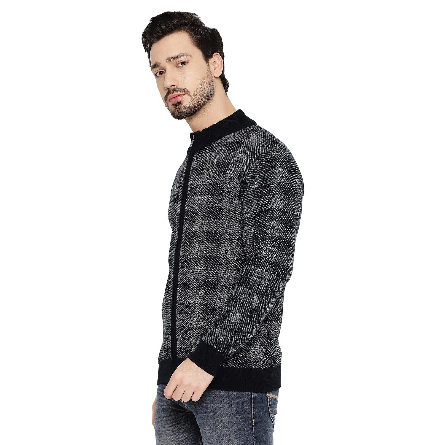 Duke Stardust Men Full Sleeve Zipper Sweater (SDS2086)