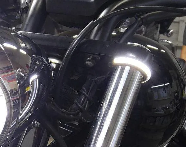 Fork Mount LED Turn Signals ,Double Color Transformation