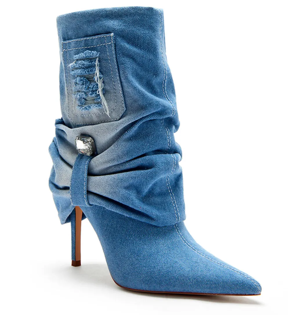 Fox Denim Booties