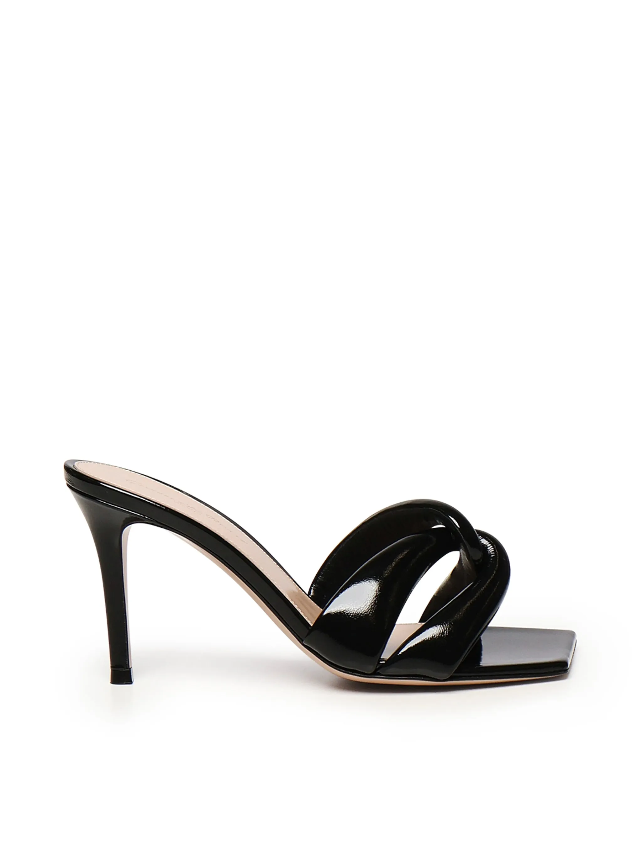 Gianvito Rossi Amour Black Patent Leather Sandals