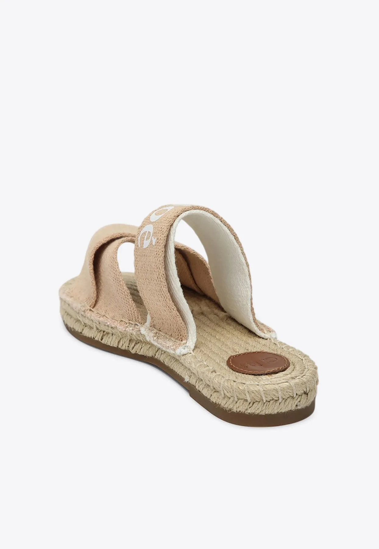 Girls Logo Canvas Flat Sandals