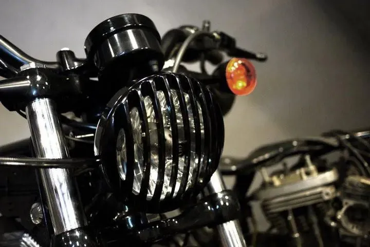 Head Light Grill For Harley by ROUGHCRAFTS