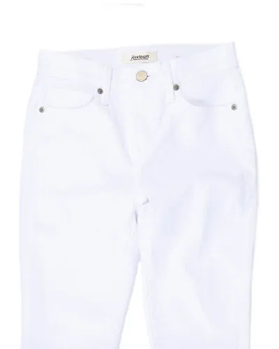 High-Rise Skinny - White