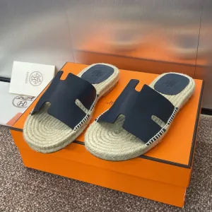 HM 25 Antigua Espadrilles Dark Blue Calfskin