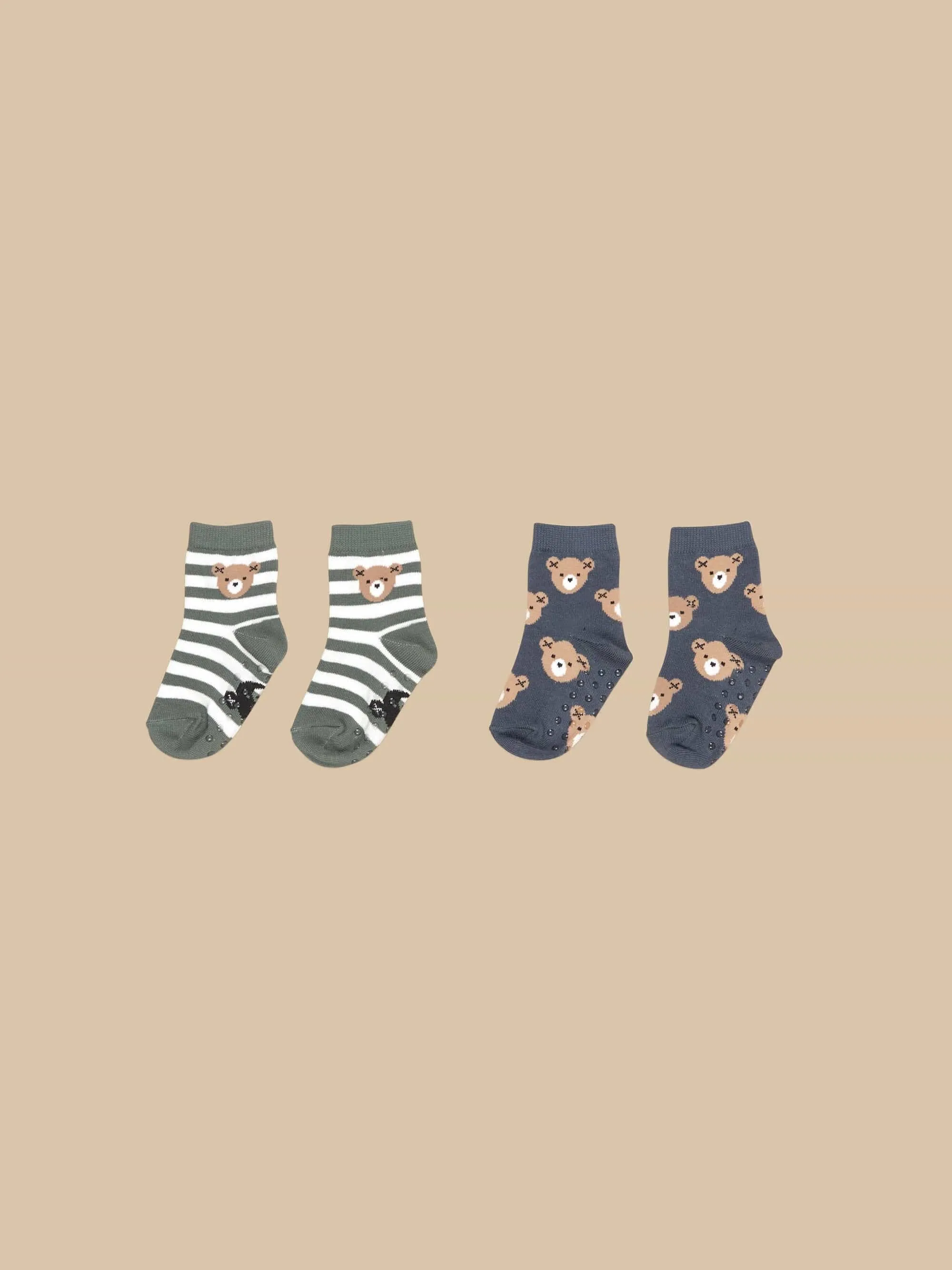 Hux - Hux Bear Socks - Light Spruce & Night
