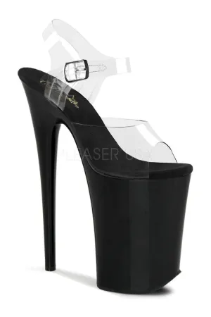 INFINITY-908 Platform Sandal | Clear Vinyl