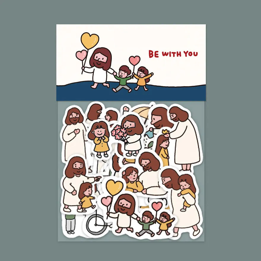 Jesus Be with You | Journaling Sticker Pack