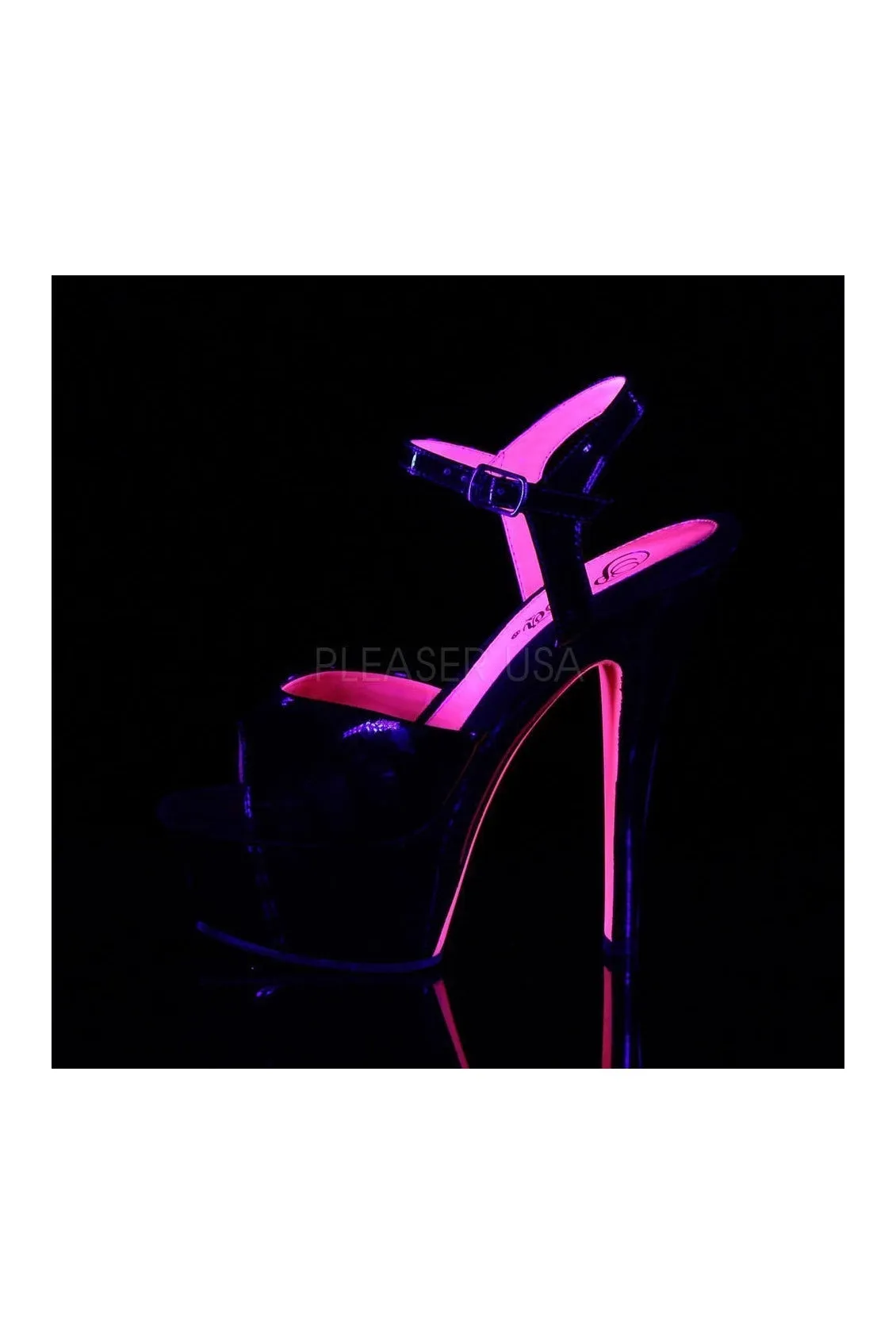 KISS-209TT Platform Sandal | Black Patent
