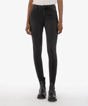 Kut from the Kloth Donna High Rise Fab Ab Ankle Skinny Jeans in Complexion Wash