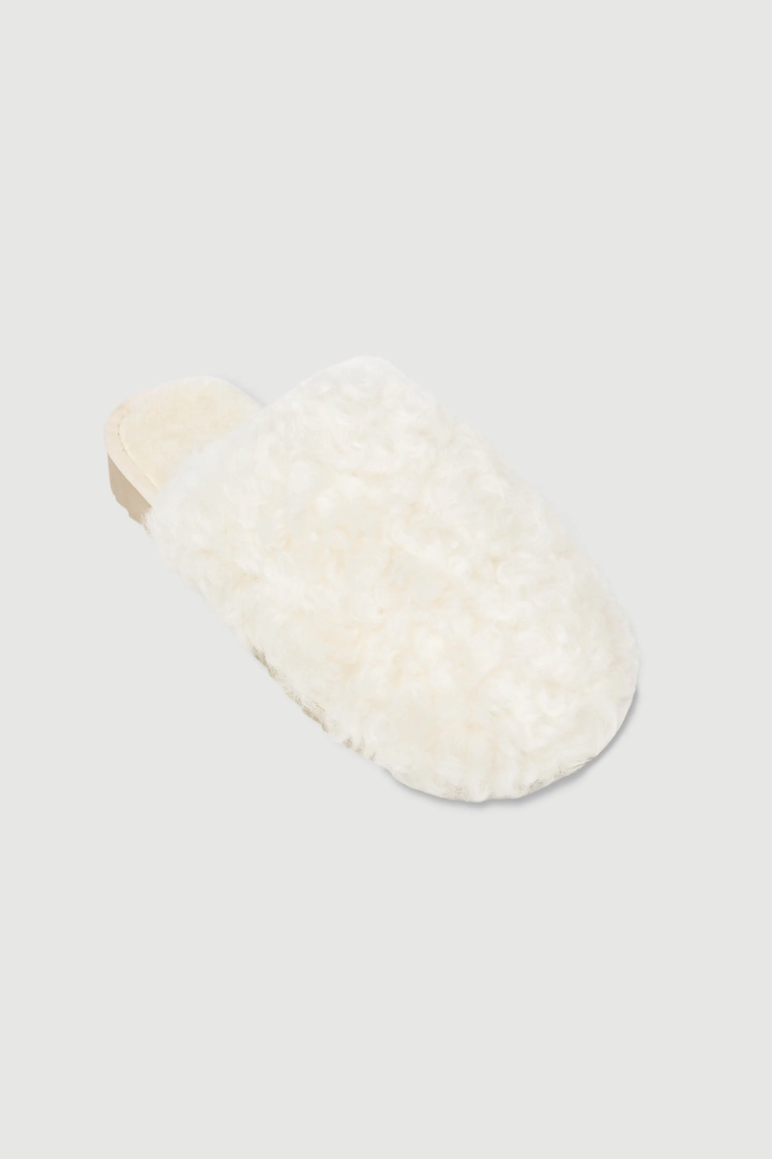 Lounge slippers - Shearling - Cream