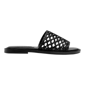 Marc Fisher Ltd Women's Glynne Black/Dyeable Pu Woven Jy24-07 M