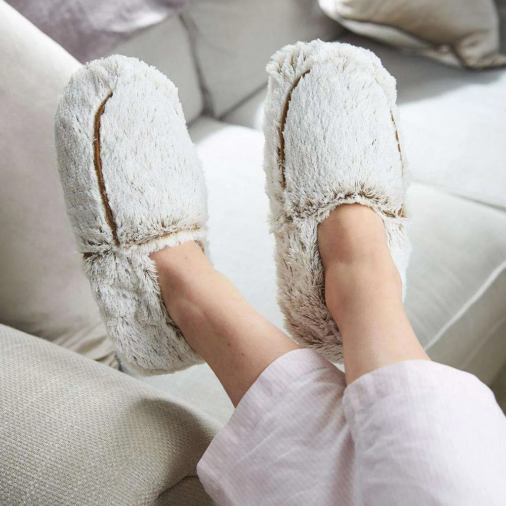 Marshmallow Brown Slippers Warmies®