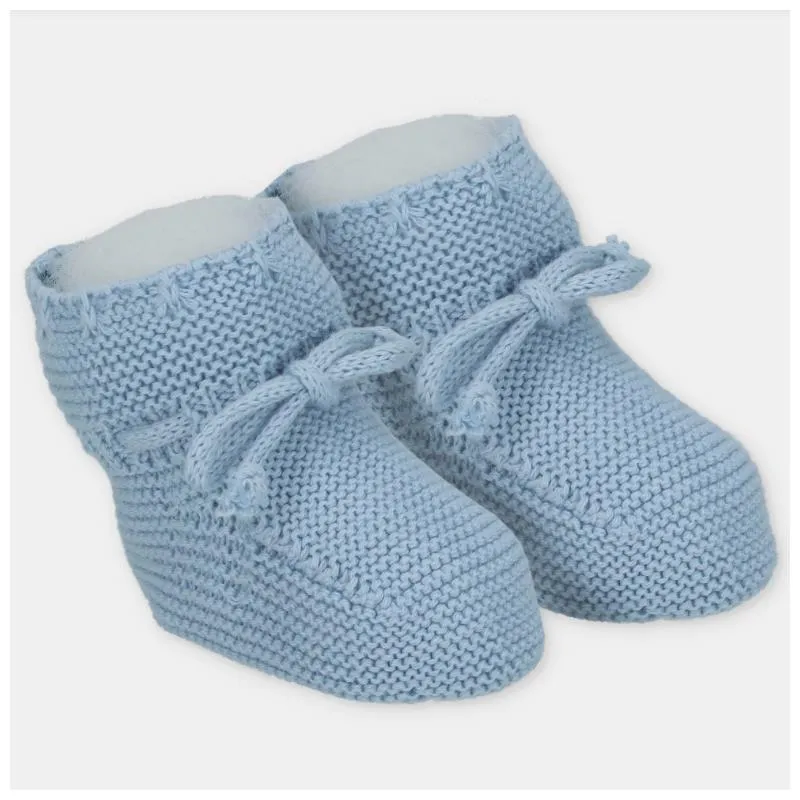 Martin Aranda - Baby Booties Knit Montefioralle, Blanco Roto