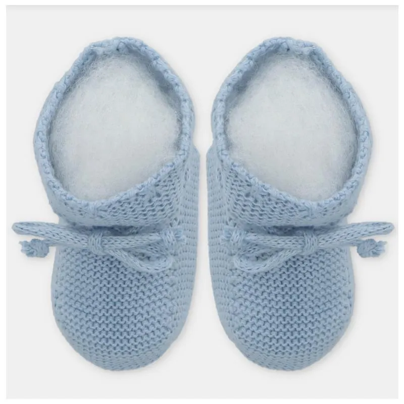 Martin Aranda - Baby Booties Knit Montefioralle, Blanco Roto