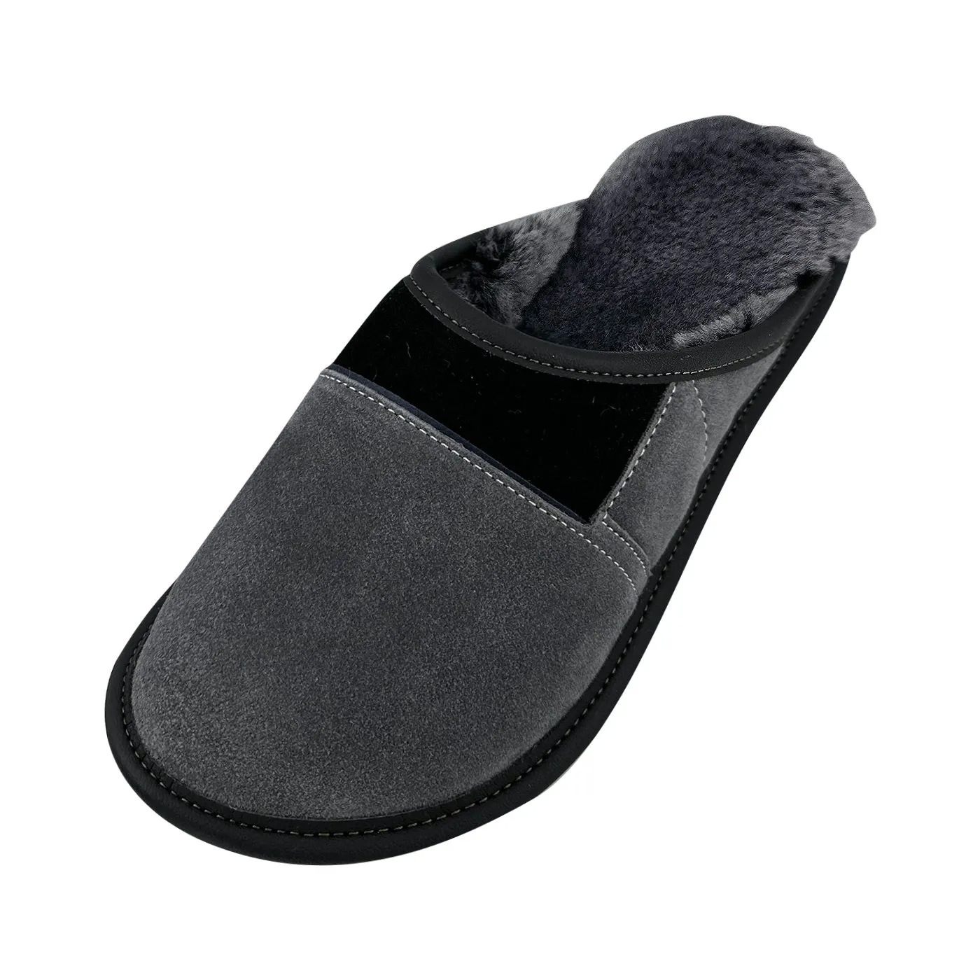Men's Sheepskin Slip-On Mule Slippers