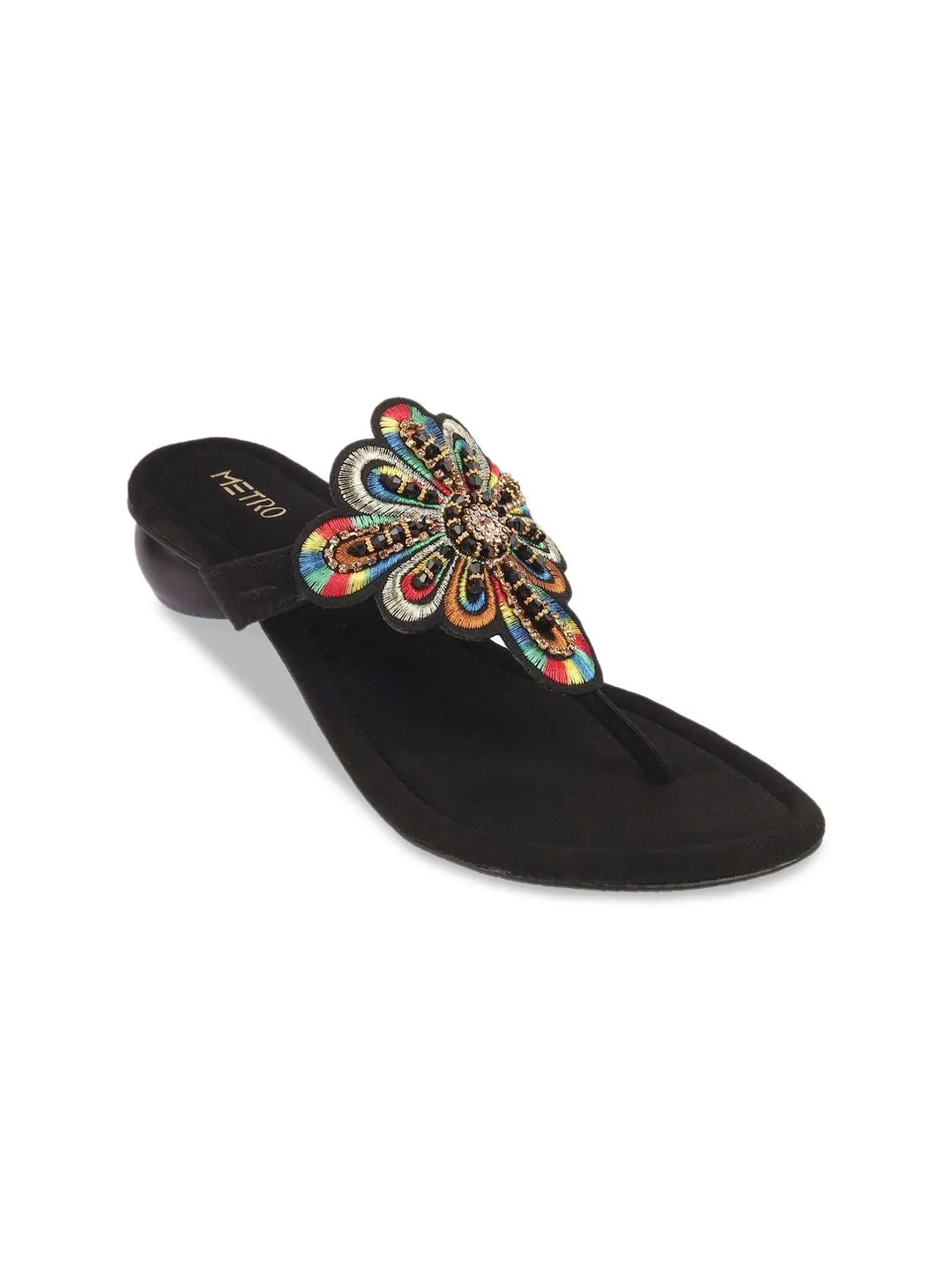 Metro Synthetic Block Heel Sandals