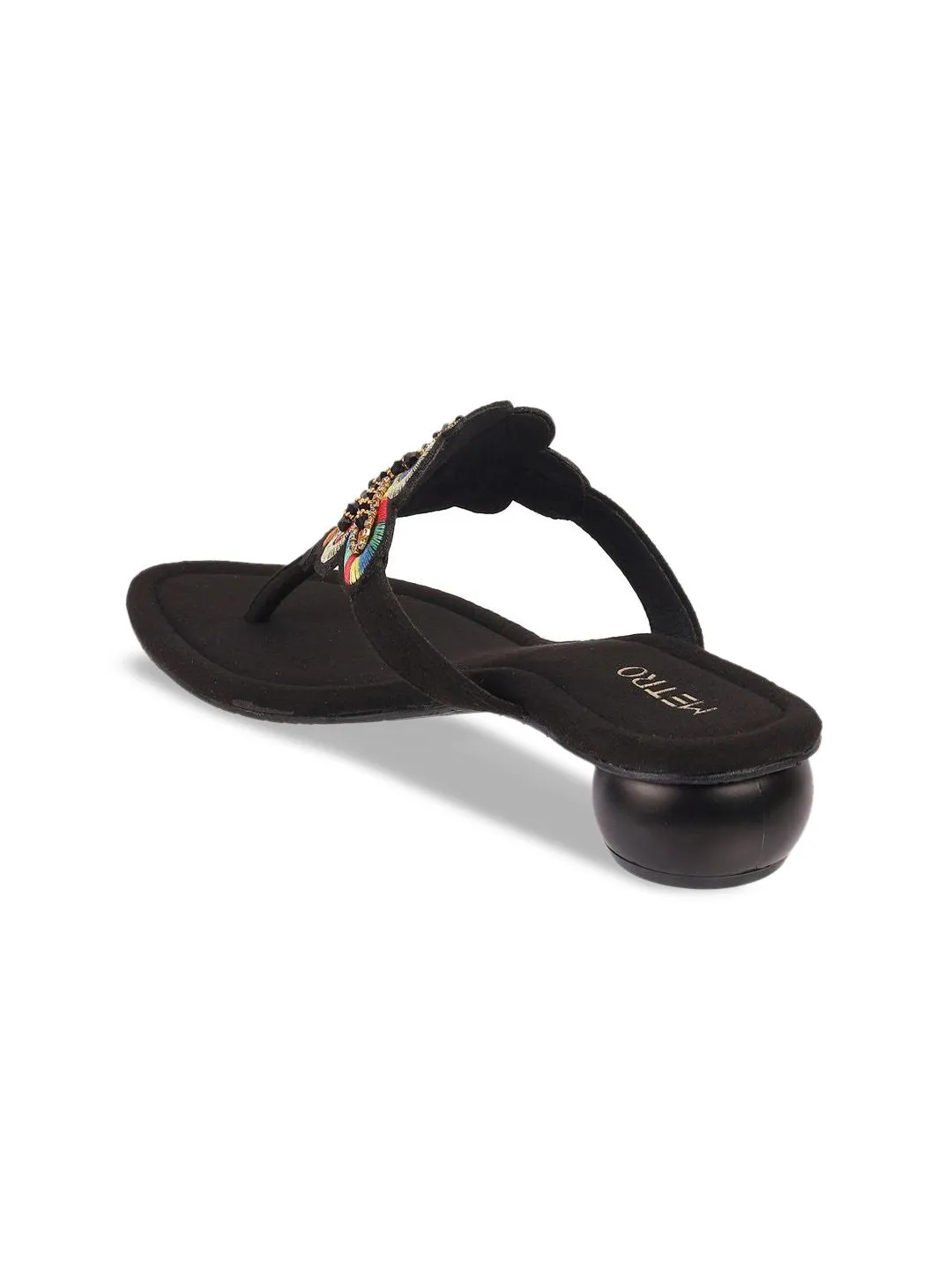 Metro Synthetic Block Heel Sandals
