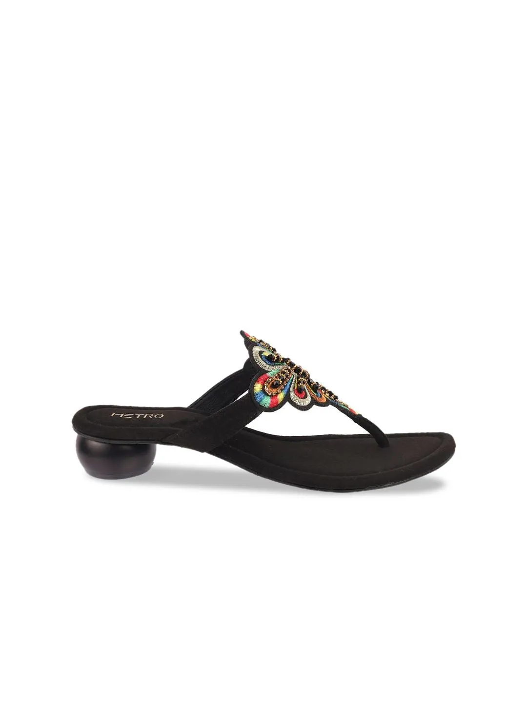 Metro Synthetic Block Heel Sandals