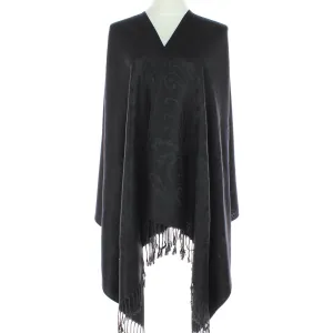 Midnight Floral Pashmina